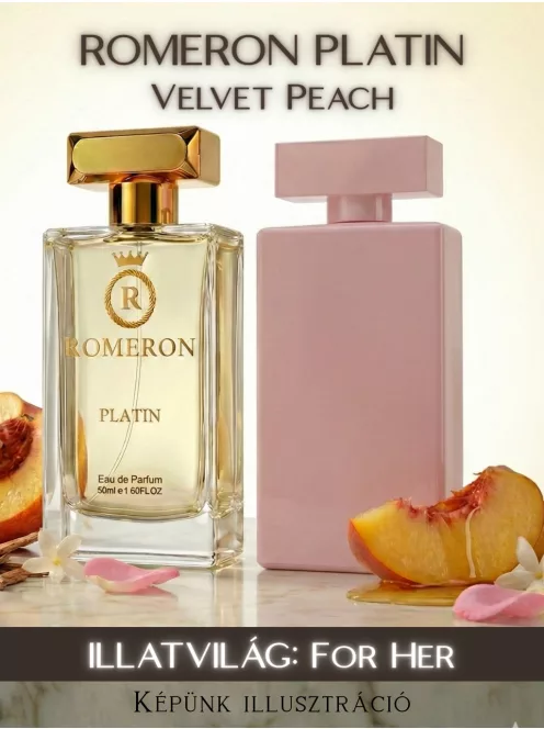 Romeron Platin – Velvet Peach | Női Eau de Parfum 50 ml