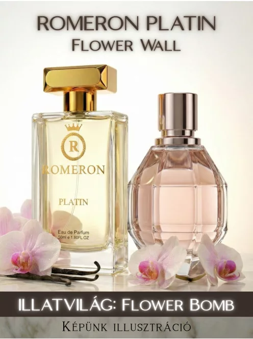 Romeron Platin – Flower Wall | Női Eau de Parfum 50 ml