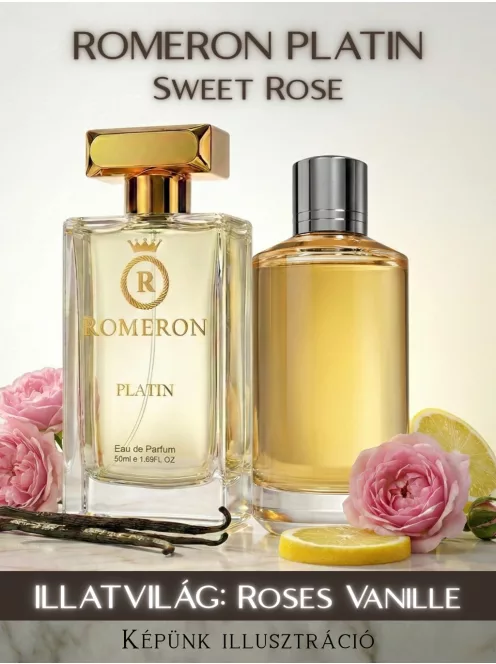 Romeron Platin – Sweet Rose | Női Eau de Parfum 50 ml