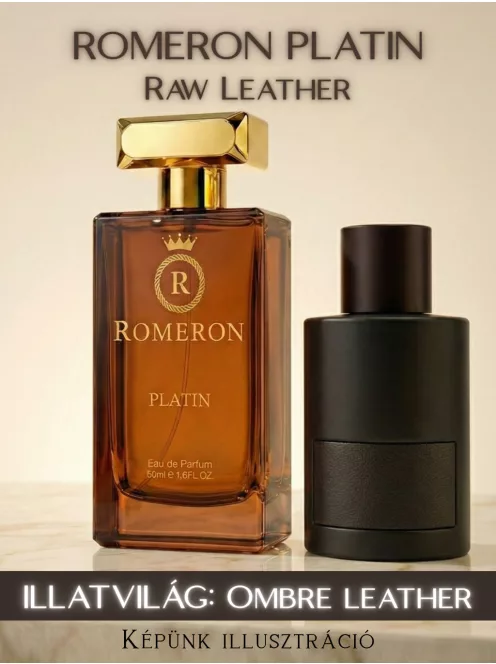 Romeron Platin – Raw Leather | Unisex Eau de Parfum 50 ml