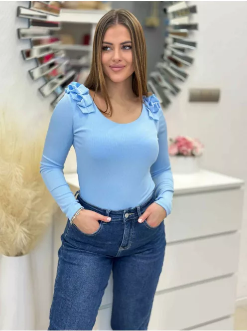 Rugalmas, bordás anyagú felső