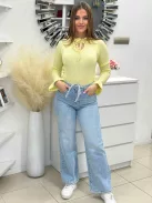 Vékony kötött felső