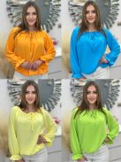 Vállra lehúzható blúz