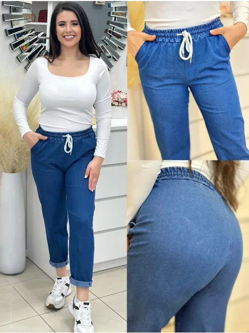 Rugalmas, farmer hatású nadrág