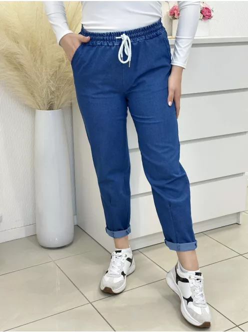 Rugalmas, farmer hatású nadrág