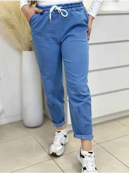 Rugalmas, farmer hatású nadrág