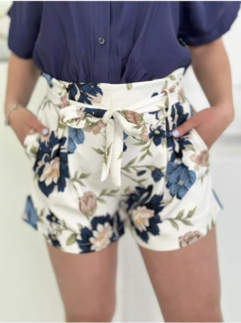 Zsebes, mintás rövidnadrág