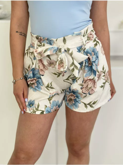 Zsebes, mintás rövidnadrág
