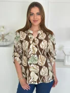 Lenvászon hatású felső