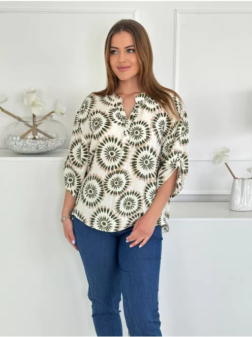 Lenvászon hatású felső