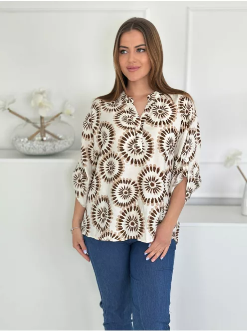 Lenvászon hatású felső