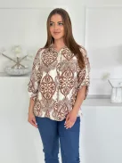 Lenvászon hatású felső