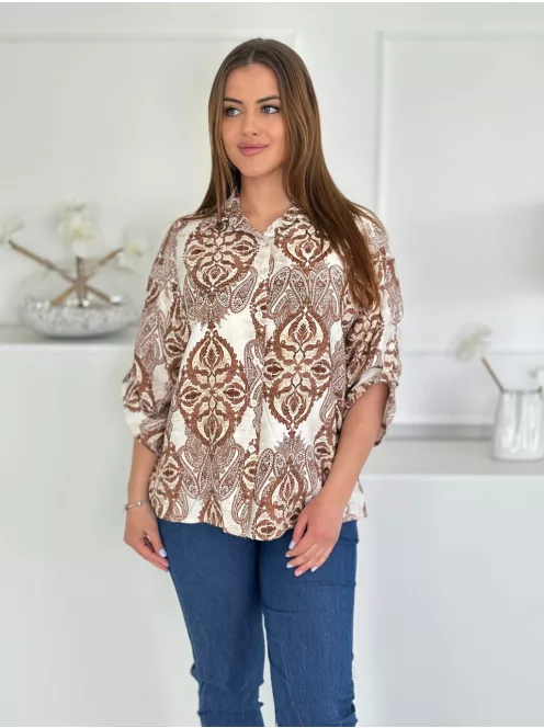 Lenvászon hatású felső