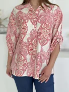 Lenvászon hatású felső