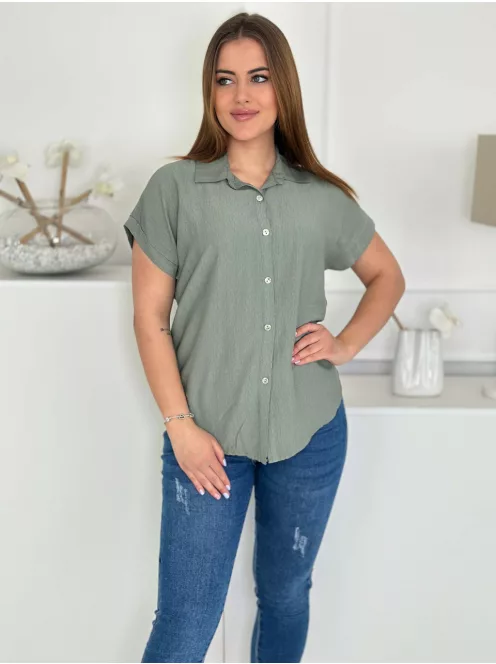 Lenvászon hatású felső