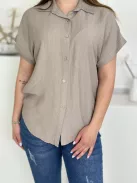 Lenvászon hatású felső