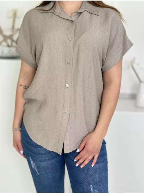 Lenvászon hatású felső