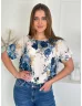 Lenge, mintás blúz