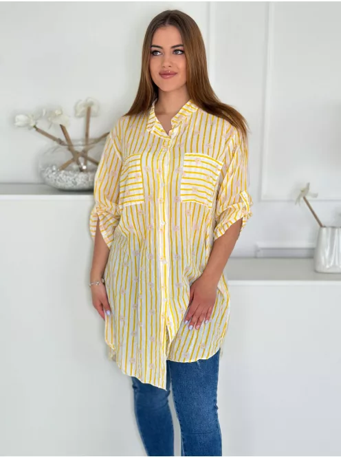 Lenge fazonú, pamut ingtunika