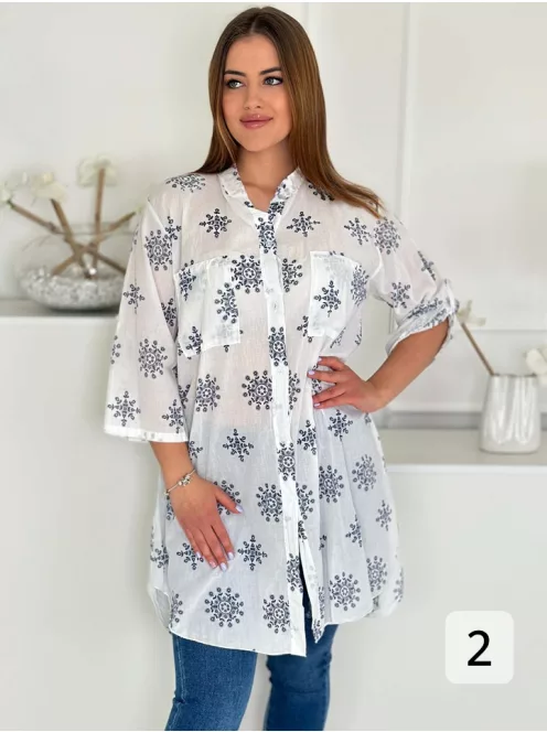 Lenge fazonú, pamut ingtunika