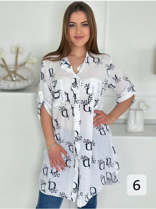 Lenge fazonú, pamut ingtunika