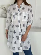 Lenge fazonú, pamut ingtunika