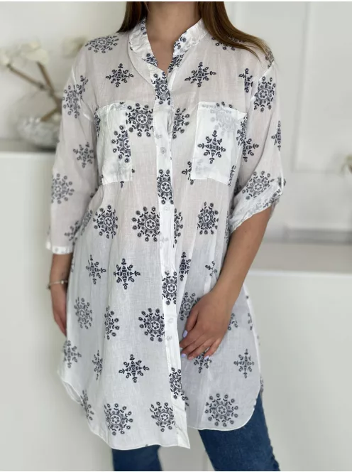 Lenge fazonú, pamut ingtunika