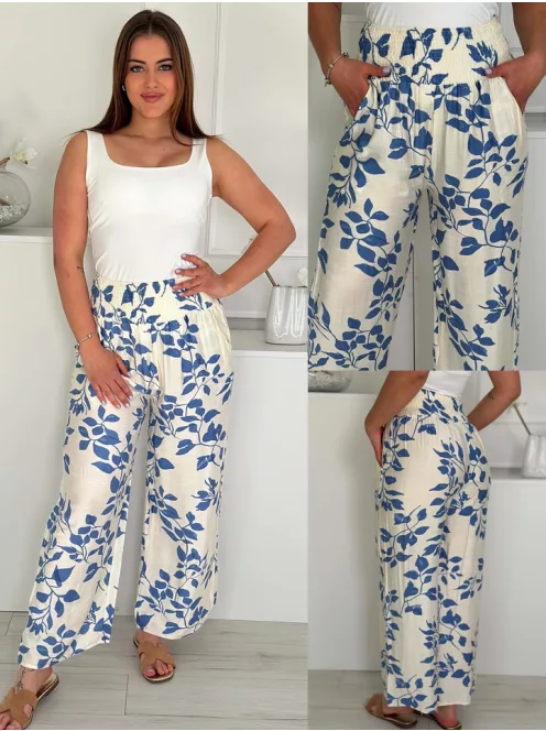 Lenvászon hatású, zsebes nadrág