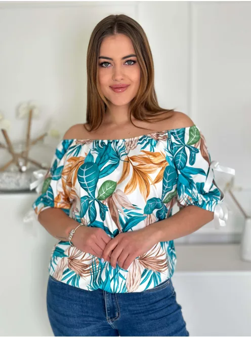 Vállra húzható lycra felső