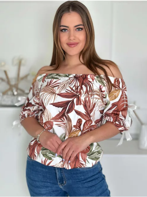 Vállra húzható lycra felső