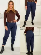 Mom fit nadrág övvel