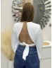 Hátán nyitott blúz
