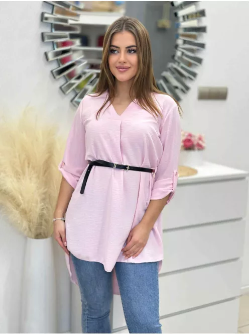 Lenge fazonú, öves tunika