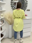 Lenge fazonú, öves tunika