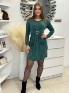 Elegáns, rugalmas anyagú, csillogós ruha .