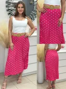 Pliszírozott szoknya övvel