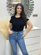 Rugalmas, pamut anyagú felső