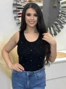 Rugalmas, pamut, ujjatlan felső