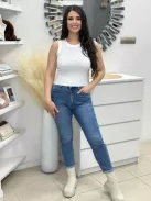 Kövekkel díszített, ujjatlan felső