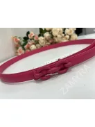 Nem rugalmas, műbőr, vékony öv.