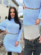 Műbőr, vékony, állítható fémcsatos öv.