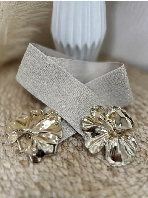 Rugalmas, gumis, fém csatos öv .