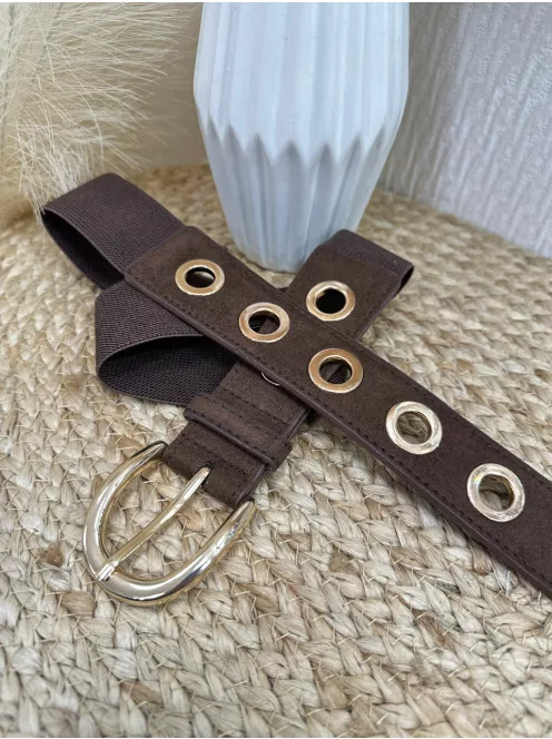 Rugalmas, gumis, fém csatos öv .