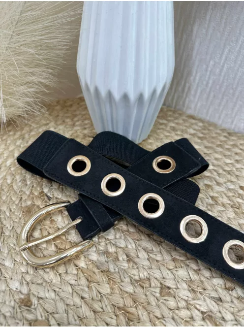 Rugalmas, gumis, fém csatos öv .