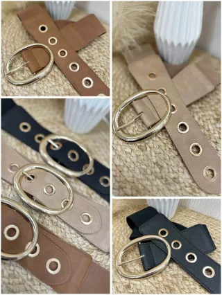 Rugalmas, gumis, fém csatos öv .