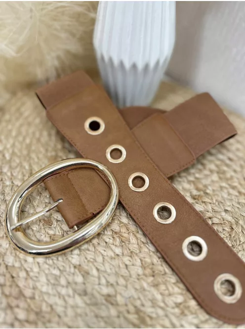 Rugalmas, gumis, fém csatos öv .