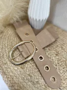 Rugalmas, gumis, fém csatos öv .