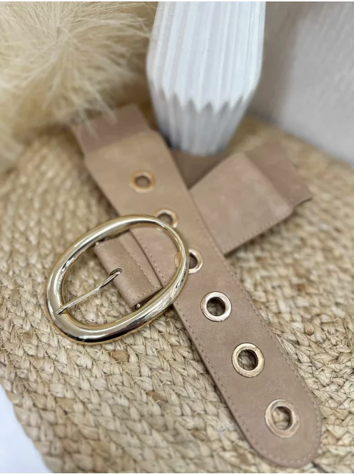 Rugalmas, gumis, fém csatos öv .