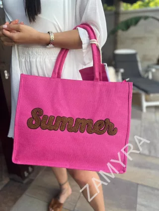 Strandtáska pénztárcával.