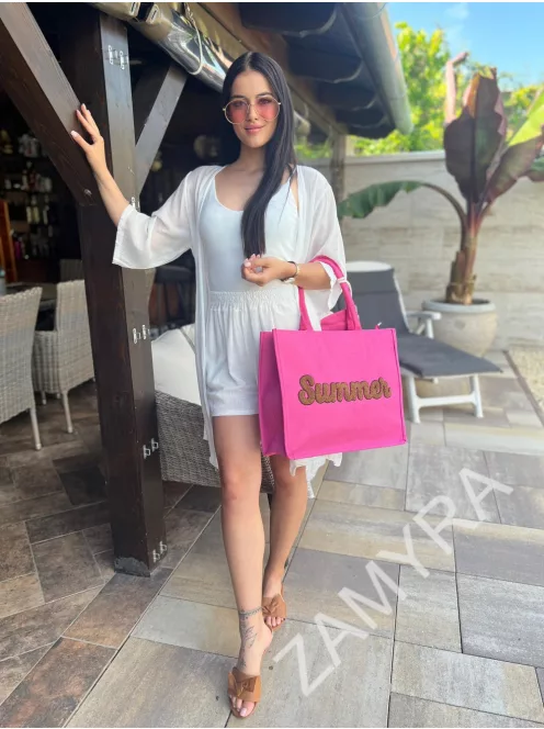 Strandtáska pénztárcával.